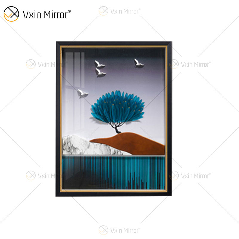 crystal glass wall art