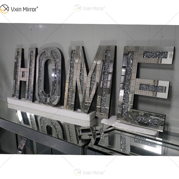 LOVE And HOME Sweet And Lovely House Decoration Mirrors Morden Wall Diamond Decor