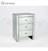 Modern Bedroom Furniture Mirrored Bedside Table with Drawers Customized For Sofas WXF-031