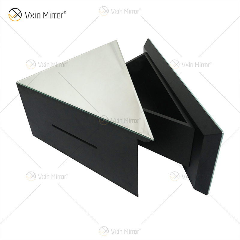 Vxin Factory Supply WXF-152 Silver Wall Decor Silver Crushed Diamond Mirror Wall Shelf