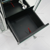 Vxin WXWF-716 Home Modern Acrylic Nightstand 3 Drawers Mirrored Bedside Table