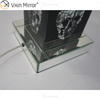 Vxin Supply Gothic Style WXTL-79 Silver Black Skull Table Mirror Lamp with Lampshade For Hotel