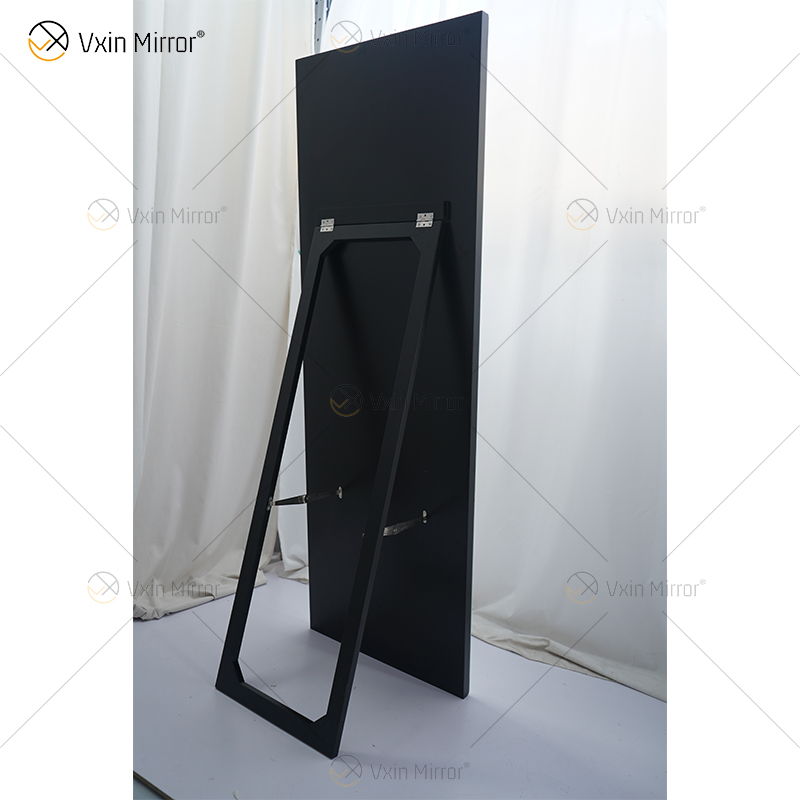 Hot Sale WXFL-2588 Modern Crystal Octagon Full Length Mirror Silver Standing Floor Mirror