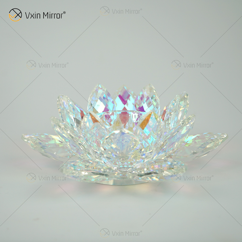 Cigarettes Cigars Lotus Crystal Hotel Design Glass Ashtray Hand Made for Coffe Tables