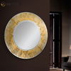 Hotel Supply Spain Design WXM-2497 Round Golden Leaf Luxury Wall Mirror