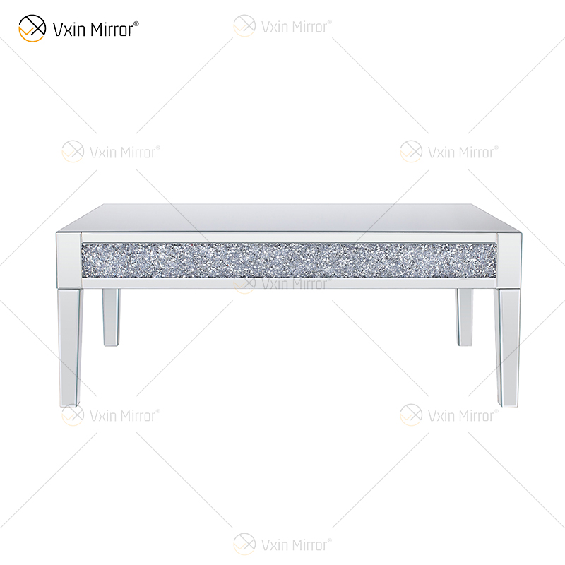 Vxin Customized Side Table WXF-170 Crushed Diamond Homemade Silver Coffee Table