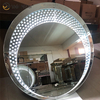 High Quality Factory Supply WXM-2595 3 Color LED Light Mirror Octagonal Makeup Mirror Set Mirror Customized Plug Vanity Set
