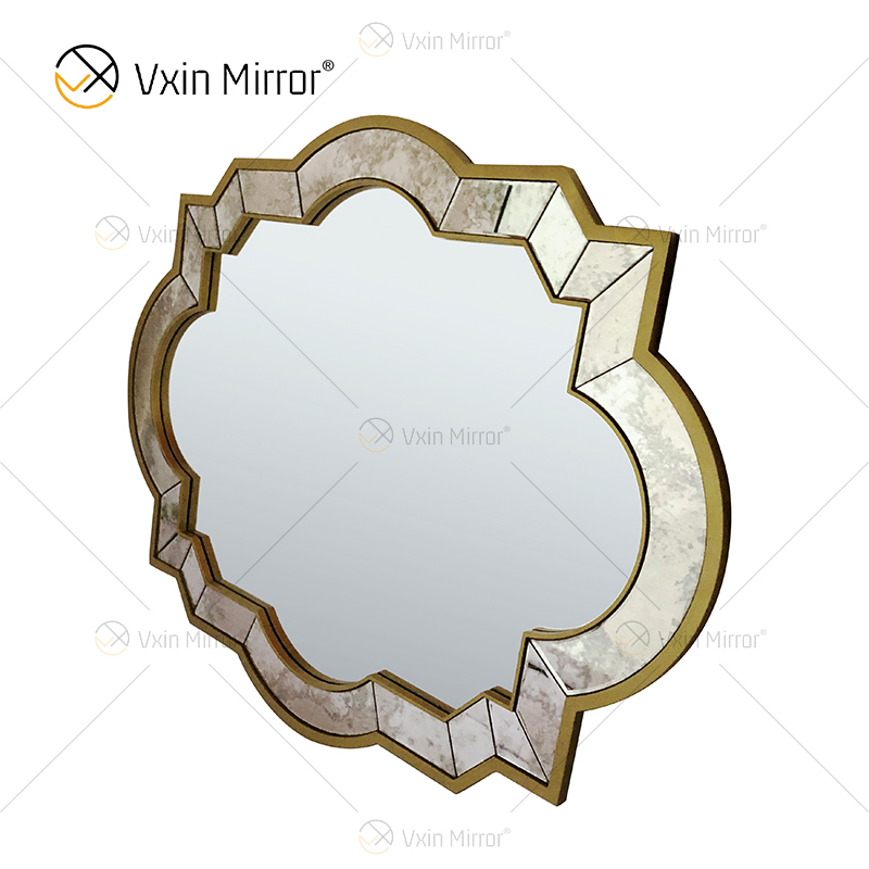 Golden Vxin WXM-1139 Unique Wall Decor Brown Luxury Wall Mirror