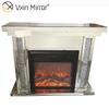 Hot Sell 2020 WXWF-043 Crushed Diamond Mirror Fireplace with Hot Wind Insert