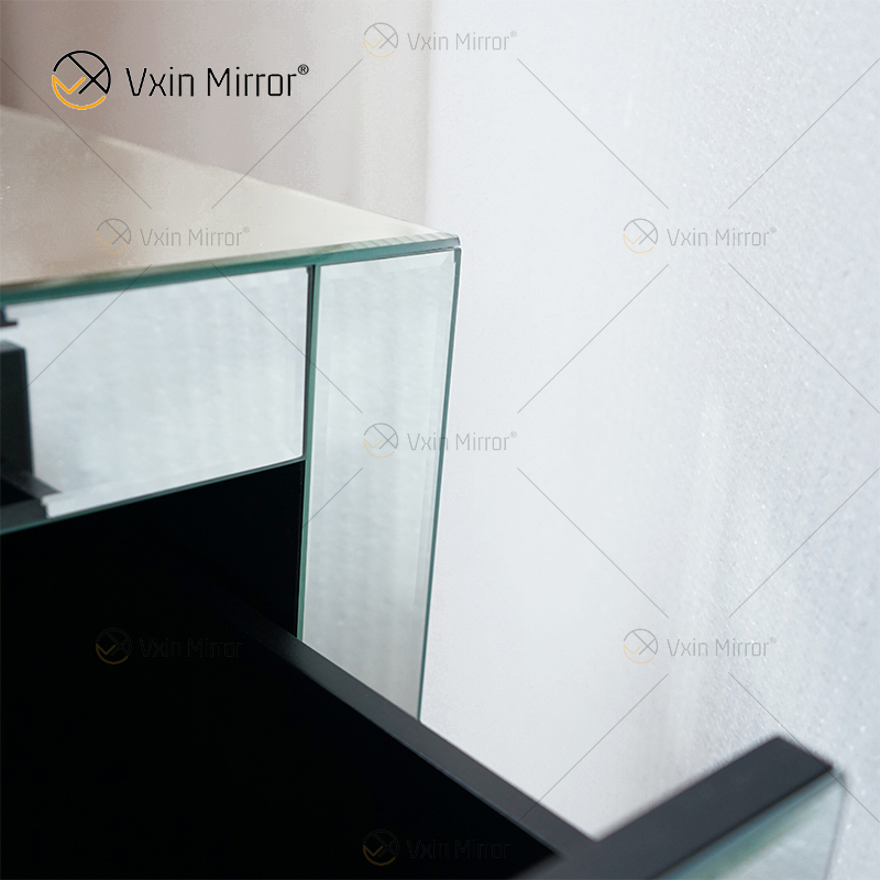 Hot Sell Elegant Vxin WXF-031-1 Bedside Table with 3 Drawer Silver Mirrored Nightstand Mirrored Bedside Table