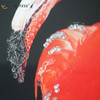Vxin WXMA-57 Crystal Porcelain Painting Resin Flamingo Covered Frame Decorative Mirror Wall Art