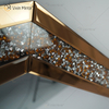 Crystal Crush Diamond Octagonal Silver Mirror for Wall Decoration Wall Hang Frame Less Mirror Diamond Decor WXM-1780