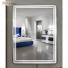 WXDL-121 LED 3 Color Light Waterproof Power Supply Silver Frame Copper-free Environmental Protection Mirror