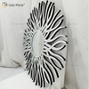 Factory Supply Silver WXM-1655 Geometric Shape Decorative Wall Glass Mirror