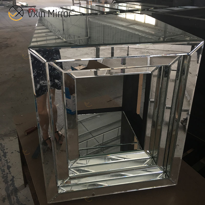 Custom Modern Mirrored Bedside Table Sofas Corner Table for Home Furniture WXF-848