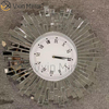 Anti Dropping Package Vxin WXMC-008 Modern Silver Crystal Mirrored Wall Clock