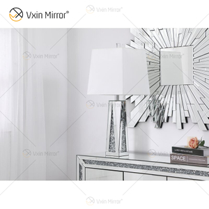 New Design WXT-148 Crystal Crushed Diamonds Mirror Lamp for Living Room Sofas