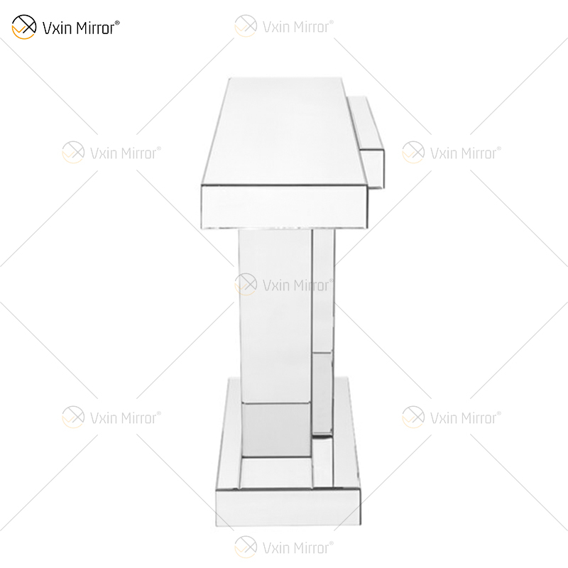 High Quality Wholesale Mirrored Console Table Crushed Diamond Crystal Hallway Entryway Table Console