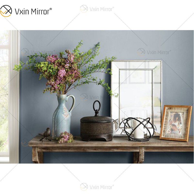 Good Quality WXM-1630 Luxury Champagne Gold Wall Mirror Wall Decor for Living Room Bedroom