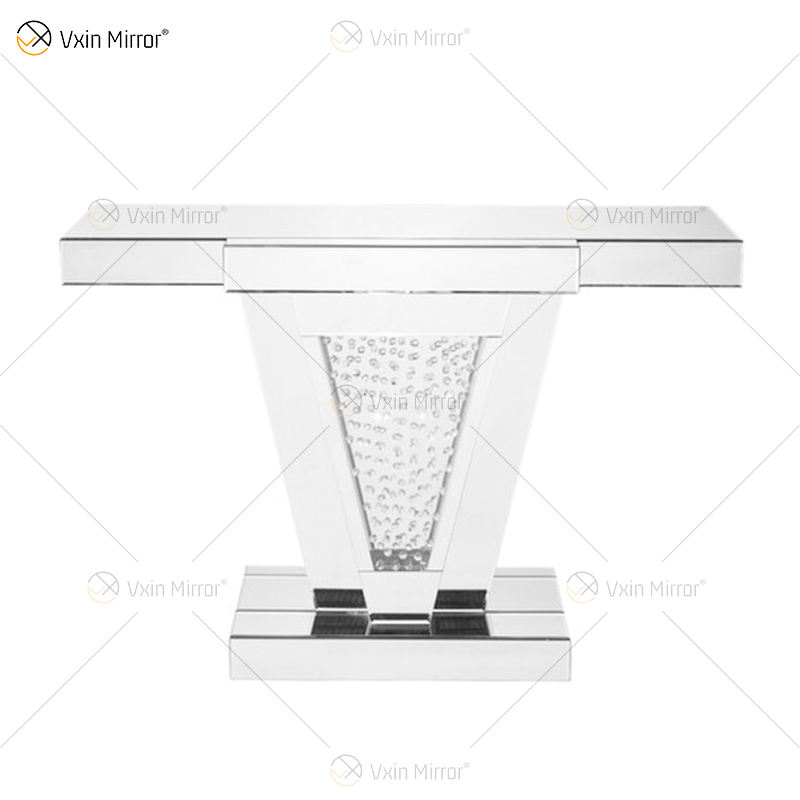 mirrored buffet table