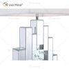 Factory Supply WXTL-144 Modern Silver Crystal Table Mirror Lamp with Lampshade For Bedroom