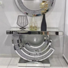 Crystal diamonds console table