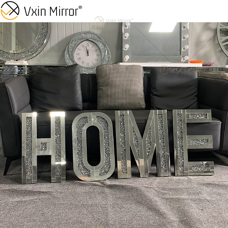 LOVE And HOME Sweet And Lovely House Decoration Mirrors Morden Wall Diamond Decor