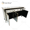 Unique Sideboard WXF-667 Luxury Mirored Cupboard Cabinet With 3 Drawers 3 Doors