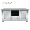 2019 Hot Sale Furniture Silver Diamond Crystal TV Cabinet Stands 1 Draw 2 Doors