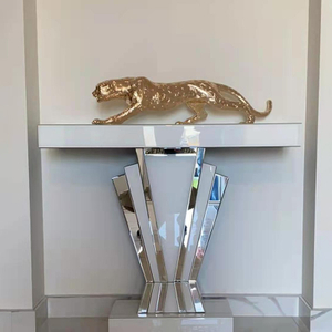 A Sale Home Decor WXF-1218 Mirrored Console Table White Frame Most Popular European Style Long Narrow Wall Console Table