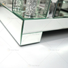Mirrored Furniture Living Room Modern European WXF-162 Latest Design Glass Tv Stands with Diamond