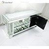 Mirrored Furniture Living Room Modern European WXF-162 Latest Design Glass Tv Stands with Diamond
