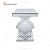 Wholesale WXF-115-2 Mirror Side Table Crystal Elegant Luxury Room Furniture Silver Side Table