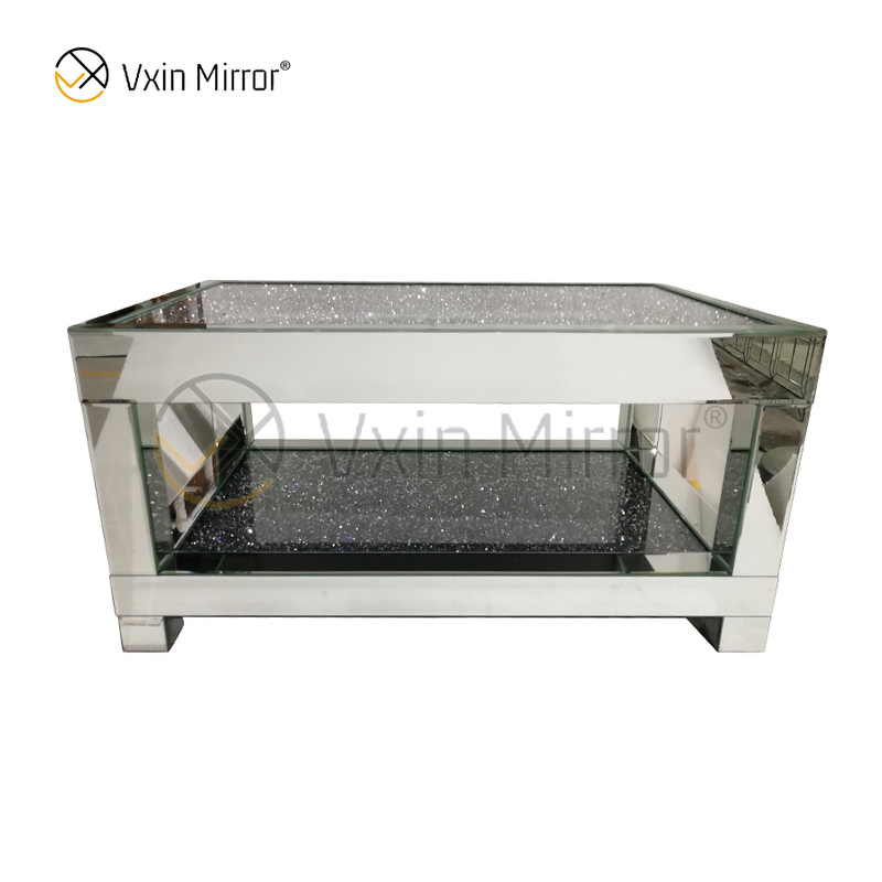 Customized Side Table WXF-117-1 Crushed Diamond Homemade Silver Coffee Table