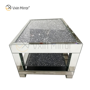 Customized Side Table WXF-117-1 Crushed Diamond Homemade Silver Coffee Table