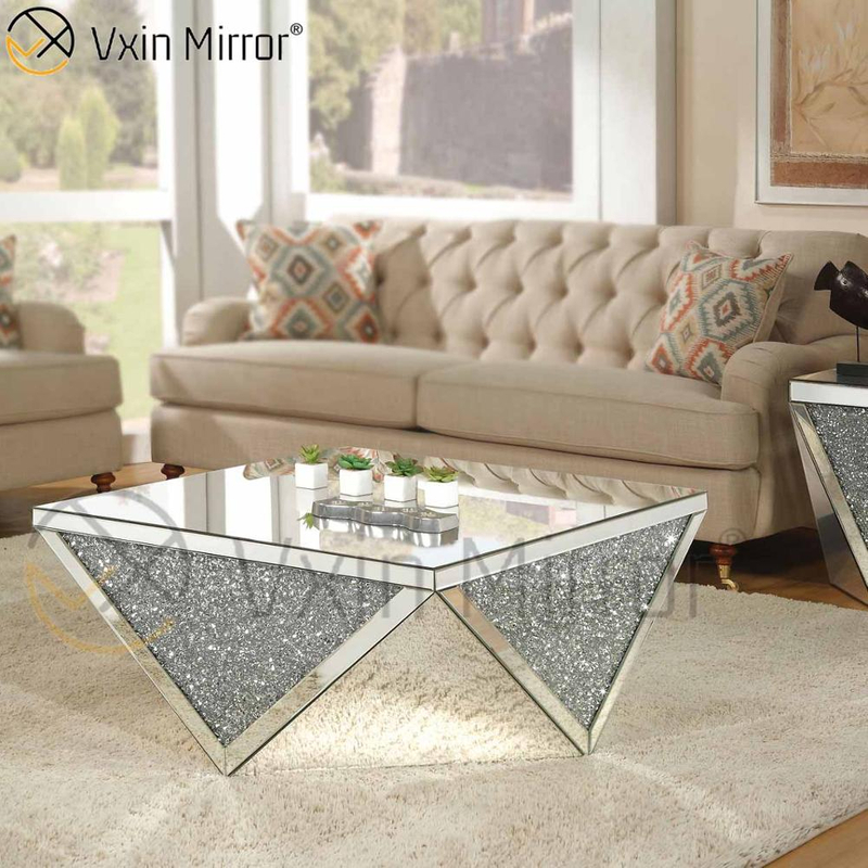 Factory Supply WXWF-711 Crushed Diamond Side Table Modern Coffee Table