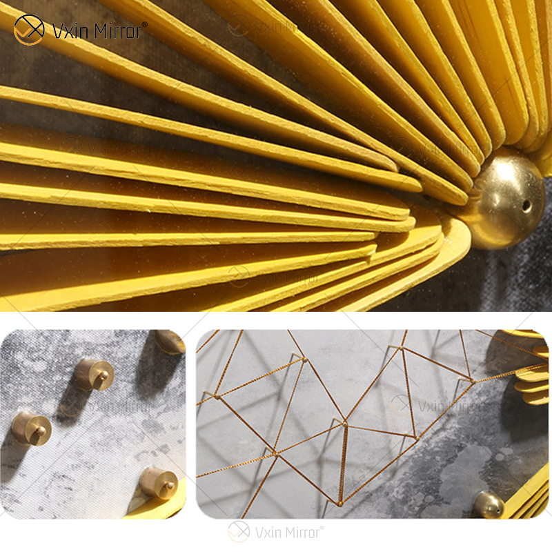 Luxury Living Room Metal Abstract Black Frame Wall Art Decor Home Decoration Pieces 