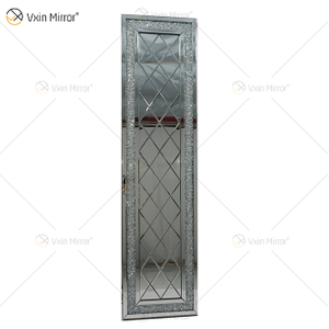 Venetian Rectangle Crushed Diamond Crystal Mirror Wall Art Home Decor Hallway For Living Room Sofas WXM-502