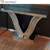 VXin Miorror WXWF-515 Fair Price Elegant French Style Cheap Demilune Mirrored Console Table Cheap