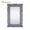 Top Quality Silver Brown 2 Colors Wall Decor WXM-1051 Silver Large Crystal Wall Mirror