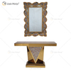 Vxin Modern Home Decor Crushed Diamond Mirrored Console Table Luxury