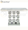 Vxin Mirror WXF-008 Good Supplier Factory Modern Luxury Curved Glass Wood Carved Bone Inlay Console Table