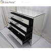 Glass Decor WXF-243 Silver Modern Mirored Cupboard Cabinet With Muti Drawers