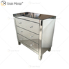 Classical Style WXF-844 Silver Modern Muti Drawers Mirored Cupboard Cabinet Customize Size