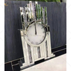 Factory New Design WXMC- Crystal Silver Mirror Rectangle Table Clock
