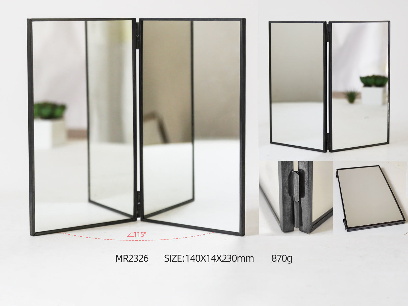 black full length mirrors