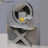 Elegant French Style Crushed Diamond Mirror Console Table
