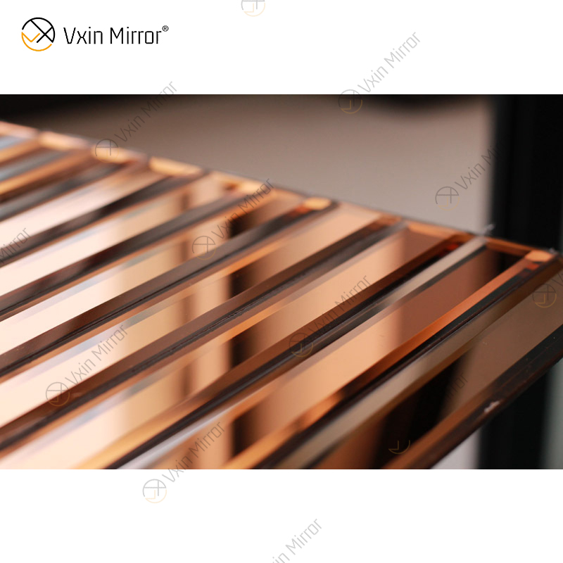 Bevel Edge Mirror Custom Modern Ceramic Tile Lobby Home Wall Decoration Hot Sale Mirror Wall Decor Home Decor