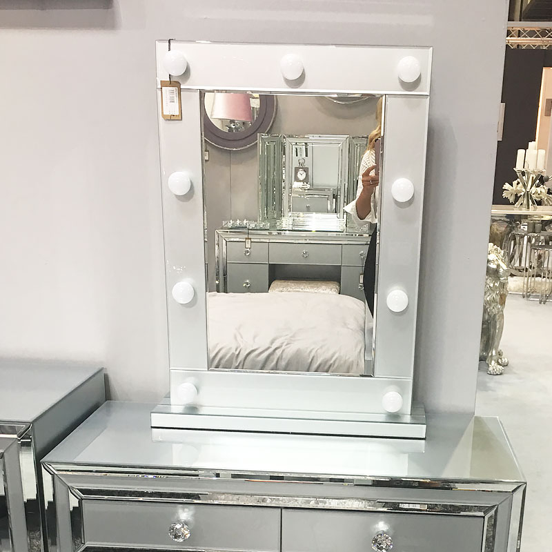 3 Colors Venetian Styles VXin WXDL-104 Hollywood Lighted Mirror Vanity Set with Led Light 7 Bulbs