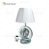 Modern Country Style WXTL-093 Silver Crystal Mirrored Table Lamp For Bedroom Night Stand Mirror Lamp